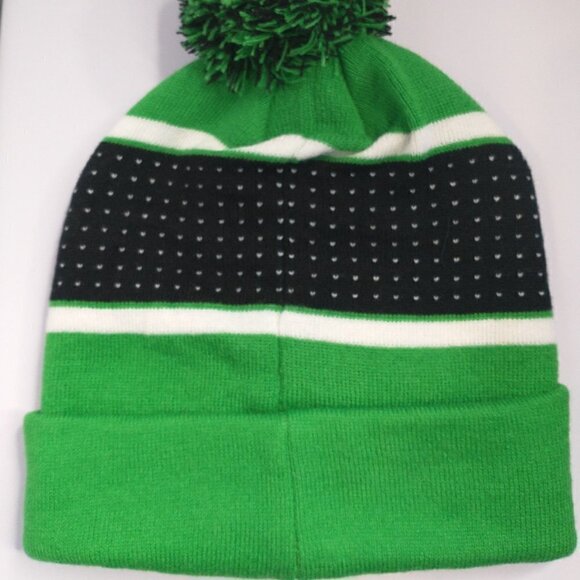 Icon Sports Mexico Cuff Pom Beanie Color Green & Black Official One-Size Hat New - Picture 8 of 13